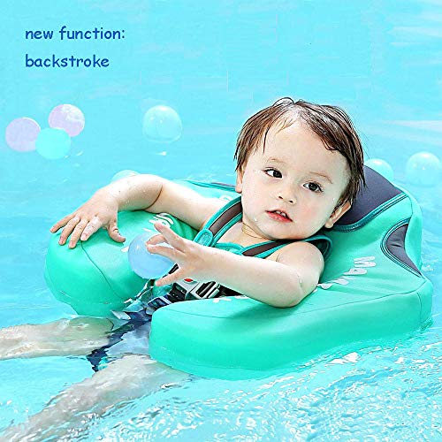 VQ-Ant Upgrade Baby Solid Swimming Float No Need Inflatable Swimming Ring Swim Training Aid for Bathtub Pools Swim Trainer Swim Float (Pink)