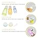 10 Pack Travel Bottles Set, ieGeek Leak Proof Silicon Travel Size Containers TSA Approved FDA Certificated Squeezable Refillable Toiletry Bottles BPA Free for Cosmetic Shampoo Lotion with Toiletry Bag