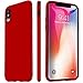 VANMASS iPhone X Case Matte Finish Flexible Soft Gel TPU Sleek Cover Shell with Thin Slim Fit and Apple Original Natural Touch for Apple iPhone X -Red
