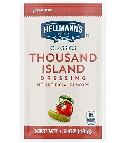 Amazon.com : Hellmann's Classics Blue Cheese Salad Dressing Portion Control  Sachets Gluten Free, No Artificial Flavors or High Fructose Corn Syrup,  Colors from Natural Sources, 1.5 oz, Pack of 102 : Coffee : Everything Else