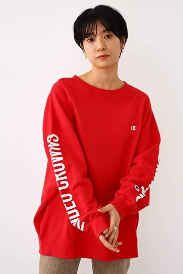 Amazon ロデオクラウンズ ワイドボウル パーカー トレーナー Champion Colorsボリュームスウェット 4dsa01 0010 Free レッド レディーズ トレーナー パーカー 通販