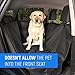 BEST4DEAR Car seat Covers for Transporting Pets in Car - Waterproof, Non-Slip Auto Seat Protector from Cat and Dog Hair with Flaps on Sides and Adjustable Straps - Back Seat Dog Cover