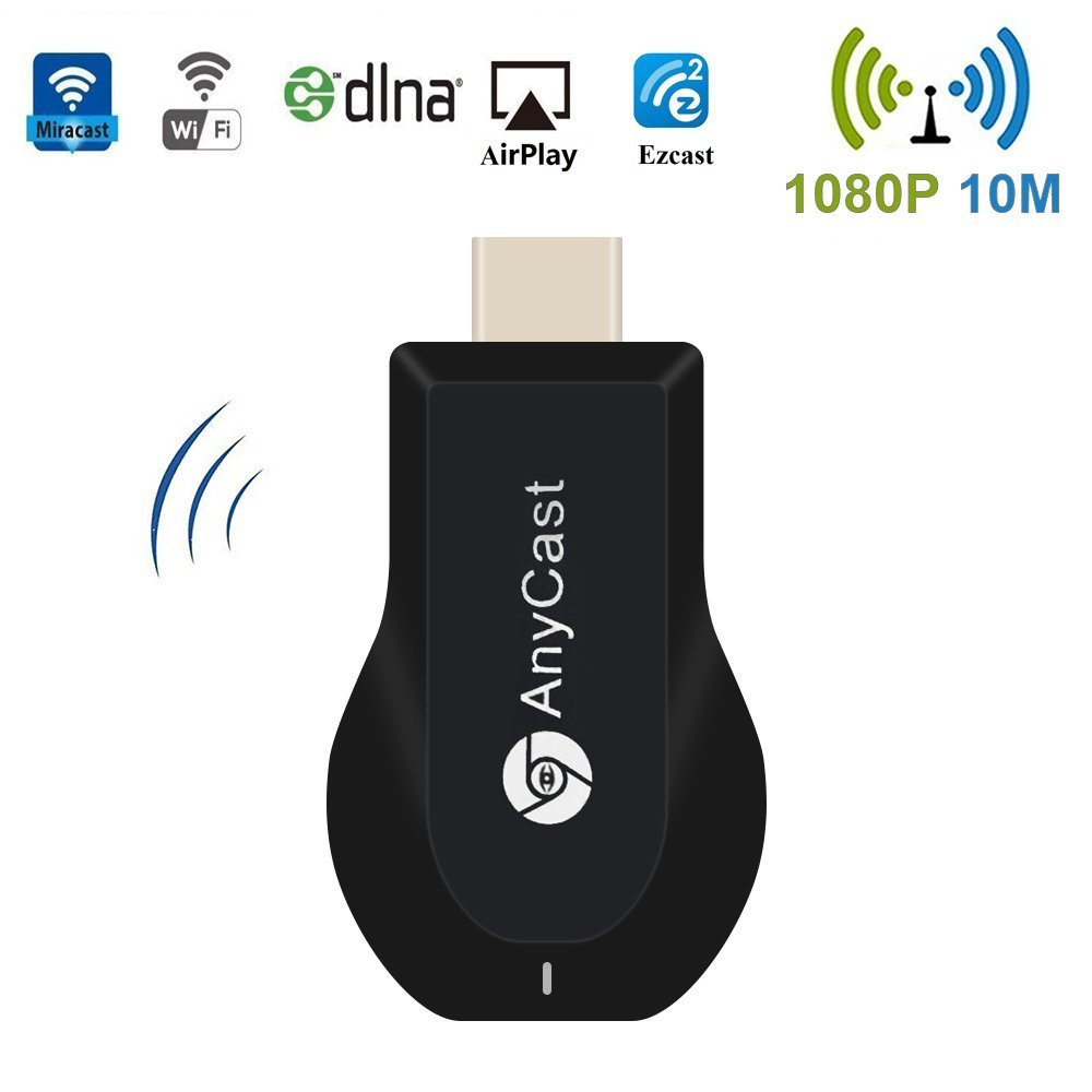 1080P WiFi Wireless Mini Display Receiver Dongle HDMI Adapter TV Miracast DLNA Airplay for Smartphone and PC by USPACE