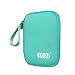 External Hard Drive Case, BUBM Soft Carrying Travel Case for 2.5-Inch Portable External Hard Drive/Portable Hard Drive Protection Box Case/Electronics Travel Organizer/Cable Bag-Pink Blue