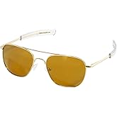 Eagle Eyes Freedom Non-Mirrored Square Aviator Polarized Sunglasses -52mm- 99.9% UV Protection