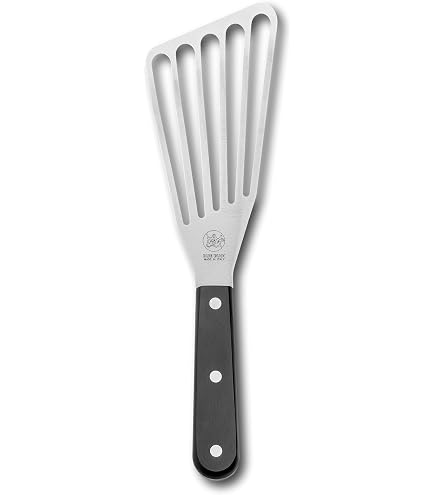 DUE BUOI Smash Burger Spatel – Extra Breit & Dick, Antihaftbeschichtet, 10x15 Cm, Mit Langem Griff