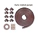 EXTRA SOFTNESS- Baby Proofing 16.2ft Protector Guard Corner Cushion by Baby Commander for Home Safety Table Corner fireplace Furniture Bumper 3M Tape (15ft Edge+8 Corners)