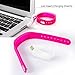 Smart Wristband,iGank T5 Sports Fitness Bracelet, No need to install app (Pink)