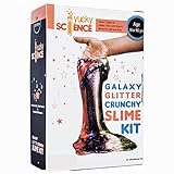 Yucky Science Galaxy Glitter Crunchy Slime Kit for Girls and Boys ( 5 Activities with Glitter, Glue & Borax), Includes All Slime Making Supplies. DIY Home Slime Kit