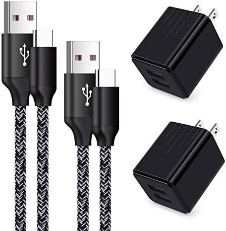 USB Type C Wall Charger Block Cube Fast Charging C Charger Cable Cord 6ft for Samsung Galaxy S21/S21 Ultra/S21 Plus/S20/S20+/S10e/S9/S8/A10e/A20/A50/A51/A71/Note 20/10/9,Google Pixel 5 4 3a,Moto G8 G7