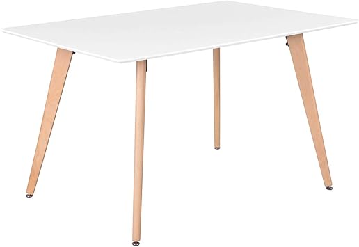 Amazon Com Furniturer Dining Table Rectangular Top Dining Desk