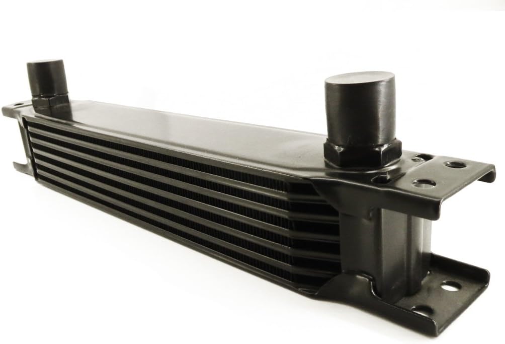 7 Row AN10 -10 Oil Cooler - Engine, Transmission, Power Steering - Black