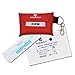 CPR Mask Keychain,Medical CPR Rescue Mask,Ever Ready First Aid CPR Mask Combo Kit,CPR One-Way Valve Mask and exam Gloves Kit (Pack of 1) .ANMEILU