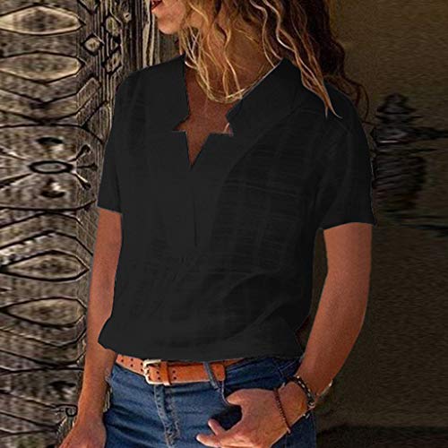 1 Sanyyanlsy+Womens+Star+Shaped+V+Neck+Blouse