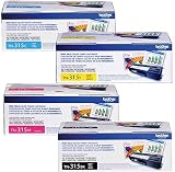 Brother TN-315 Toner Cartridge (Black,Cyan,Magenta,Yellow, 4-Pack)