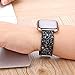Greaciary Glitter Watch Bands Women/Girl Compatible for Fitbit Versa,Sparkly Replacement Straps Bracelet Luxury Elegant Compatible for Smartwatch Versa -Black