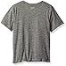 adidas Boys' Little Short Sleeve Logo Tee Shirt, Dark Gray, 7X