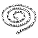 Zysta Stainless Steel Wheat Chain Link Necklace 20 Inches (3-6MM Available)