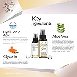 Hyaluronic Acid Serum for Skin from Stellar Skin. Natural Formula. Best Moisturizing Facial Serum for the Anti Aging Anti Wrinkle Battle. Made in the USA