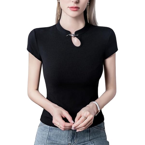 トップス teloplan Tomi China Blouse / Black TELOPLAN Tomi China Blouse ブラウス