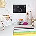 Lockways Magnetic Chalkboard 36 x 24 Inch Black Board, Bulletin Magnetic Blackboard 3 x 2, Silver Aluminium Frame