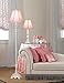 Creative Motion White Base Resin Table Lamp, Pink