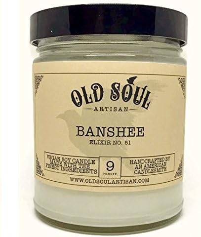 Banshee Halloween Scented Vegan Jar Soy Candle - 9 oz