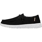 HEYDUDE Wendy Stretch Canvas Women’s Shoes, Women’s Slip-on Loafers, Comfortable & Light-Weight