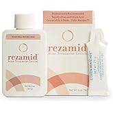 Rezamid Acne Spot Treatment Lotion For Pimples - Skin Clearing Blemish Concealer For Oily Skin With 5% Sulfur & 2% Resorcinol - Sensitive Skin Makeup - Skin Tone Matching Foundation - 2oz
