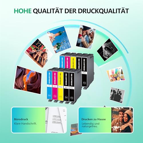 NewLift Compatible with 604XL Printer Cartridges Multipack for Epson Expression Home XP-2205 XP-3200 XP-4200 XP-3205 Workforce WF-2910 WF-2930 WF-2950 (Pack of 10)