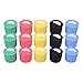 KLOUD City Pack of 15 in 5 Assorted Colors Food Grade Wine Champagne Beer Glass Bottle Caps, Stoppers - Keeps Your Liquor Fresh