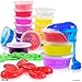 Play22 DIY Slime Kit for Kids - 18 Color Crystal Slime Making Kit, Includes Colorful Foam Balls, Fruit Face, Eyes, Stars, Glitter, Beads, Molds, Straws, Glow in Dark Powder and Much More - Original
