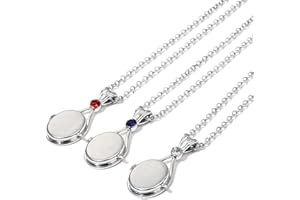 SXYNIO 3 Pcs Mermaid Necklace 'Footprints in the Sable' - Silver, Zinc Metal, Mermaid Style, Women's/Girls' Gift