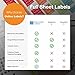 Full Sheet Labels - 8.5 x 11 - Pack of 100 Sheets - Inkjet/Laser Printers - Vertical Back Slit for Easy Peeling - Online Labels