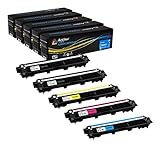 Arthur Imaging Compatible Toner Cartridge Replacement for Brother TN221 TN225 (2 Black, 1 Cyan, 1 Yellow, 1 Magenta, 5-Pack)