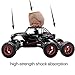 SZJJX 6WD RC Cars, Remote Control Off-Road Climbing Truck, 1/14 Scale High Speed Vehicle, 2.4Ghz Electric Radio Controlled Rock Crawler, All-Terrain RTR Buggy Black