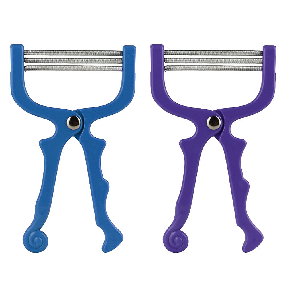 AHEOVSD 2 Pieces Handheld Facial Hair Removal Threading Beauty Epilator Tool Removal Threader Remover Spring Facial Hair Epilator Use for Women Face Hair Removing Beauty Tools Random Color