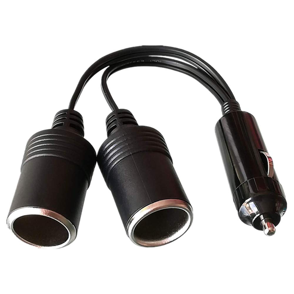 GTIWUNG DC 12V 24V Car Cigarette Lighter 1 to 2, 2-Way Socket Splitter Female Socket Plug Connector Adapter, 1 to 2 Port Lighter Socket Splitter