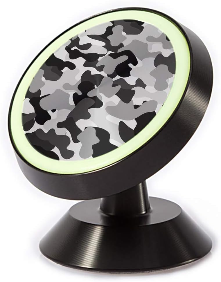 Tinmun Magnetic Phone Car Mount, Camouflage Colorful Trend Bright Pattern Universal Car Phone Holder for Dashboard