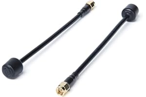 iFlight 2PCS Albatross 5.8GHz 3Dbi 5000-6000MHz 150mm RHCP/LHCP RP-SMA FPV Antenna for Fatshark EV200D FPV Goggles and Drone (RHCP SMA Male)