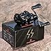 Sougayilang Baitcasting Reel, 7.2:1 Gear Ratio Super Smooth Power, 12 + 1 Shielded Ball Bearings, 18LB Super Drag, Anti-Corrosion Black Fishing Reel-Right Hand