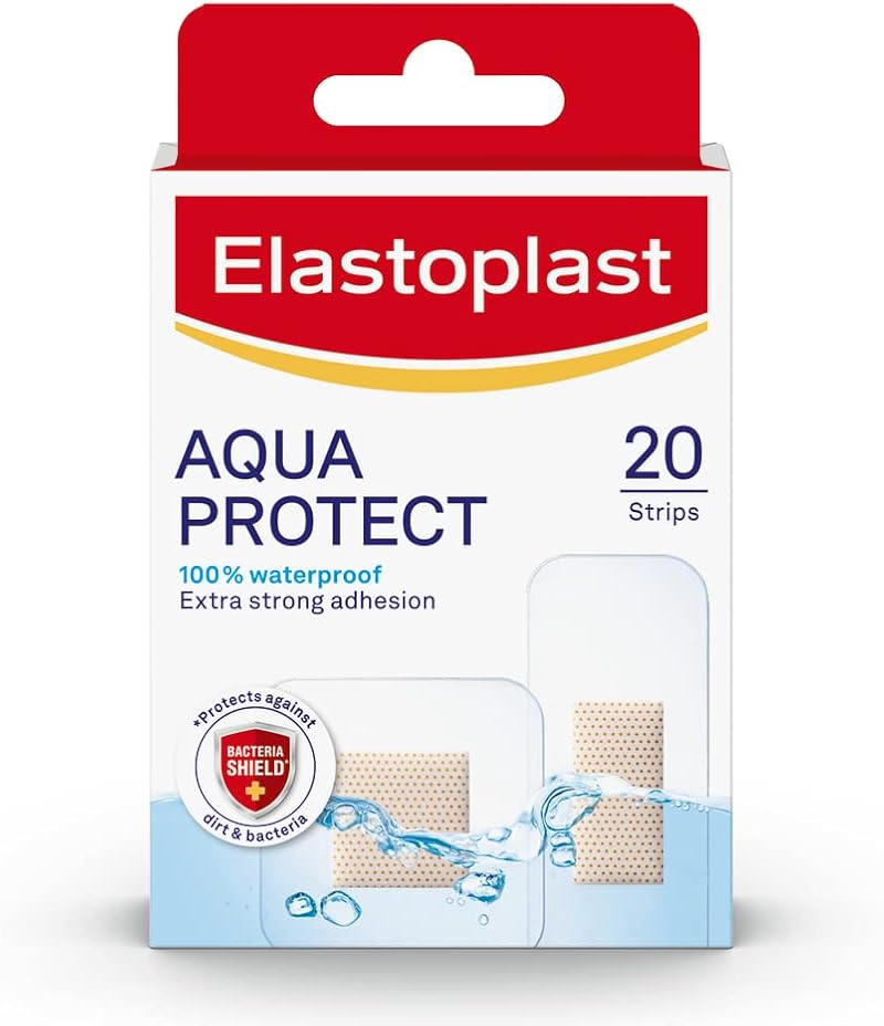 Elastoplast Aqua Protect Plasters 20 Strips Waterproof Adhesive