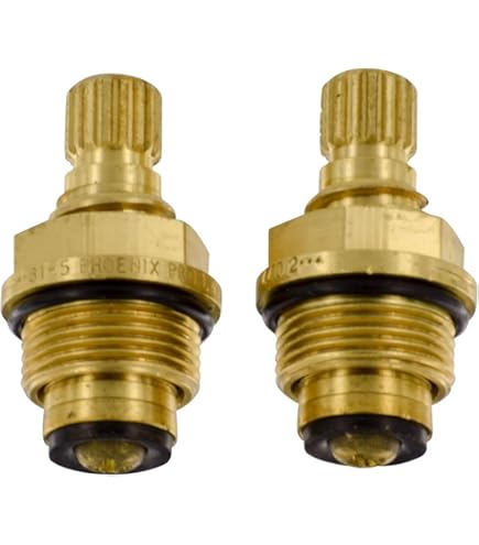 Danco 15120E Cold Water Stem - For Crane Sink, Laundry & Tub/Shower Faucets, Brass, No Seat Needed