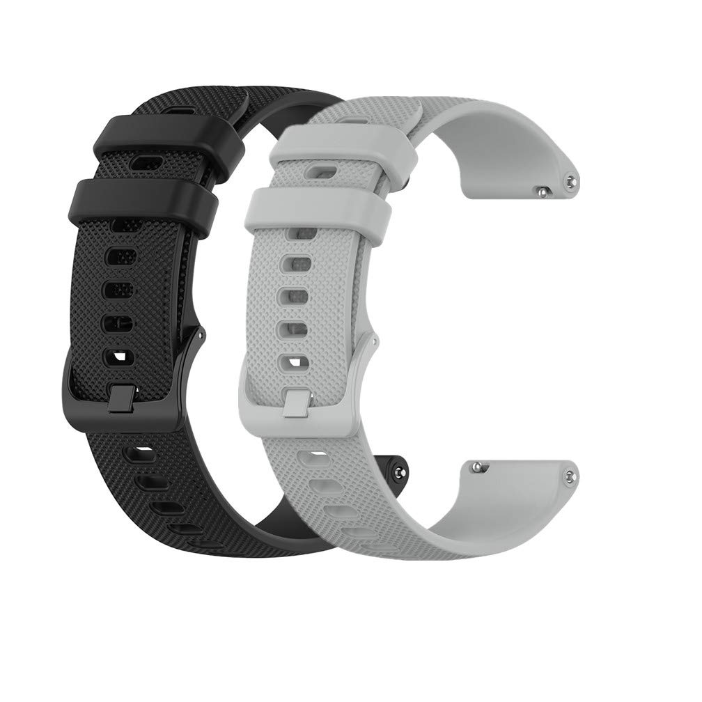 Huwokxix 22mm Watch Strap compatible with Garmin vivoactive 4/Forerunner 255/265/570 47MM,Sport Strap Silicone Replacement Band for Garmin Venu 3/Venu 2