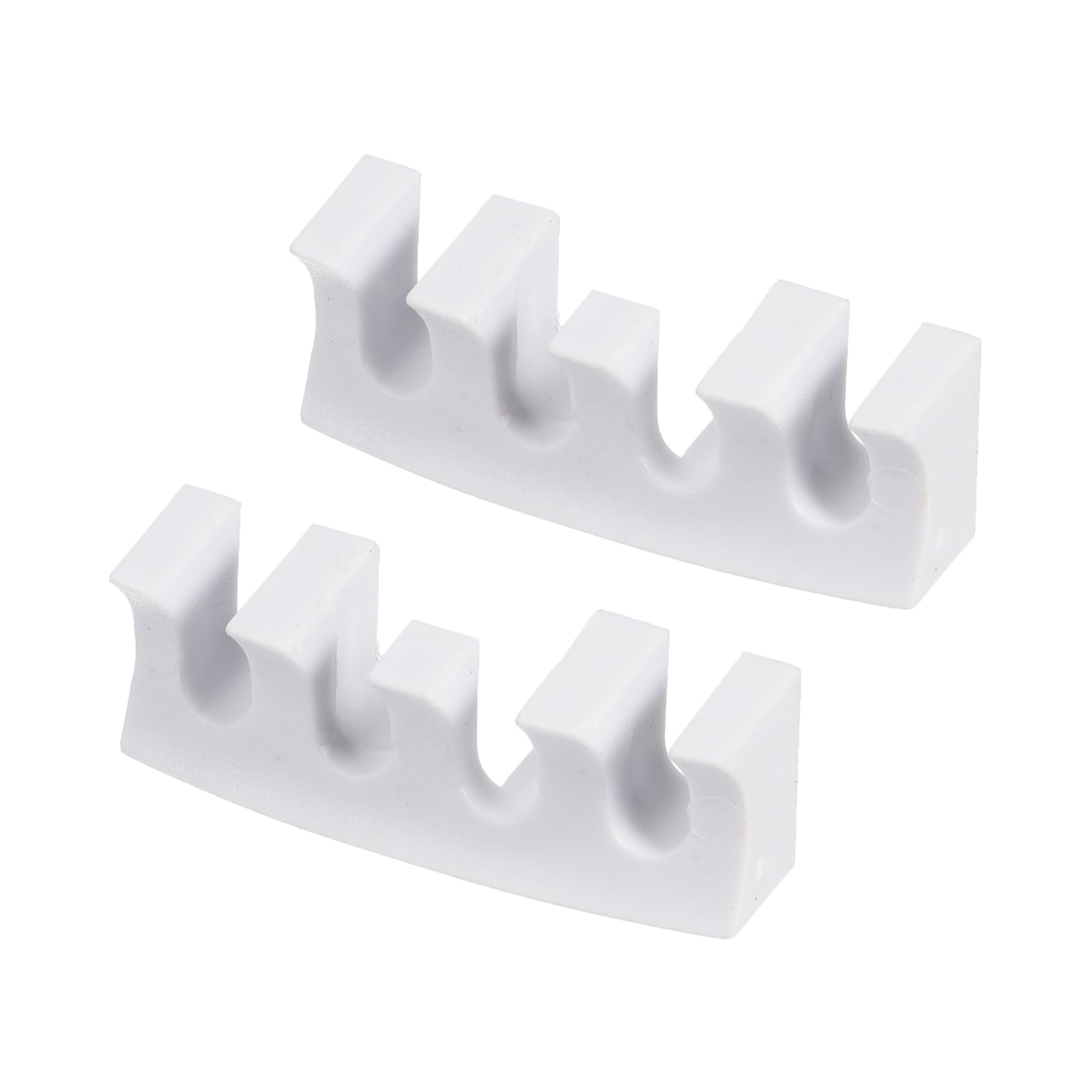 M METERXITY 2 Pack Badminton Stringing Racquet Load Spreader - Badminton Pressure Reducer Stringing Protector Threading Machine Adapter for Repair Fixing (White)