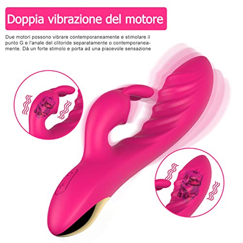 Vibratori-Sessuali-Per-Donna-Massaggiatore-Cordless-Ricarica-USB-Portatile-12-Modalita-100-Impermeabile-Massaggiatore-per-Schiena-o-Collo
