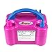 FLYMEI Portable Dual Nozzle Rose Red 110V 600W Electric Balloon Blower Air Pump Balloons Inflator For Wedding Party Holiday Decoration [MONEY BACK GUARANTEE]