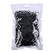 eBoot Black Elastic Bands Hair Rubber Bands Will Not Break Hair, 2000 Pieces