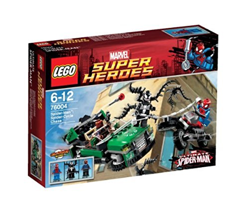 LEGO Super Heroes Spiderman Spider Cycle Chase 76004