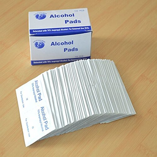 Pink Lizard 100pcs Antiphlogosis Isopropyl Alcohol Swab Pads Piece Wipe Antiseptic Skin Cleaning Care - Thumbnail 3